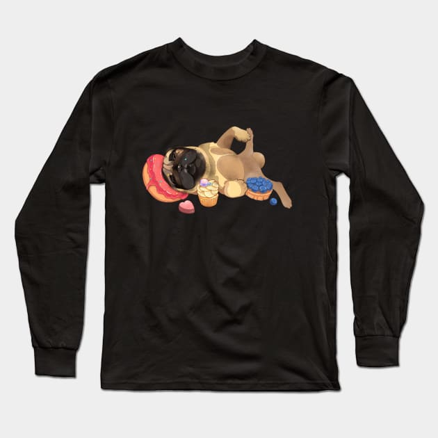 pug Fedor Long Sleeve T-Shirt by Eliza_beth